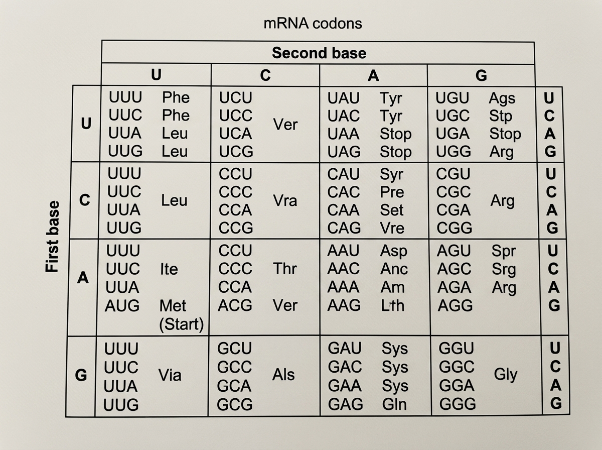 Mrna Base Code D1.2 Protein synthesis - IB Biology Question Bank | Clastify