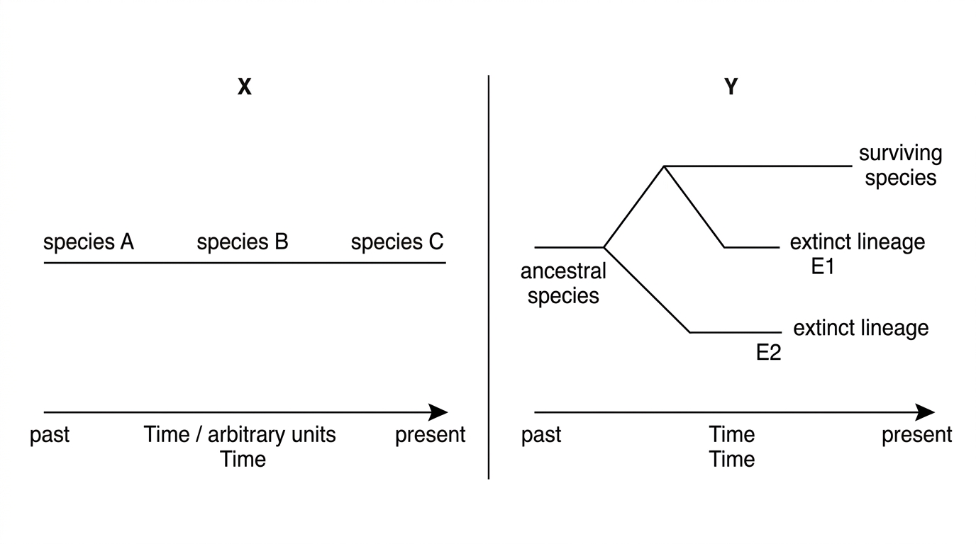 Simple Evolution Graph A4.1 Evolution and speciation - IB Biology Question Bank | Clastify