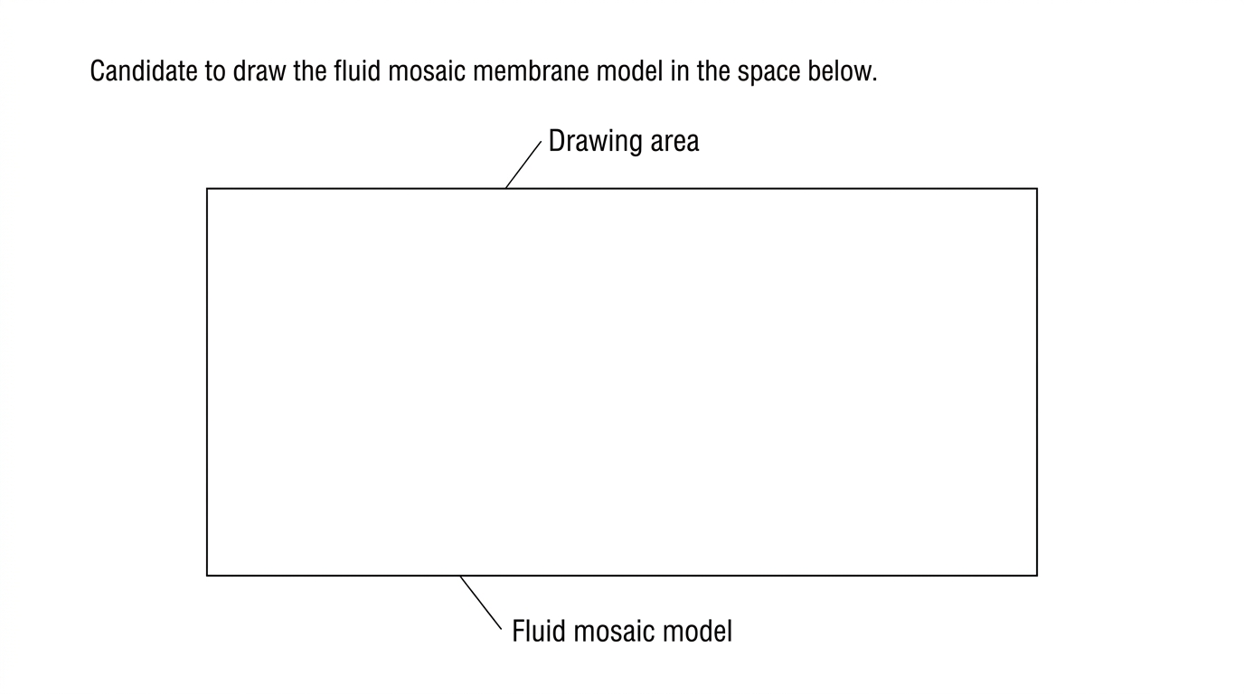 Blank rectangular drawing area for a membrane model; no membrane components are pre-drawn.